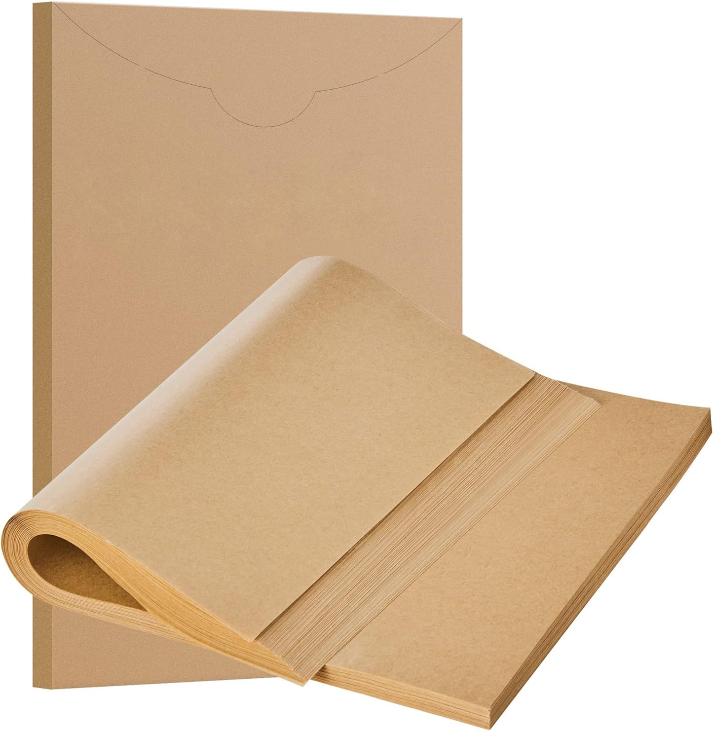 200 Pcs Parchment Paper Baking Sheets, 12x16 Inches Non-Stick Precut Baking Parchment, for Baking Grilling Air Fryer Steaming Bread Cup Cake Cookie and More (Unbleached)