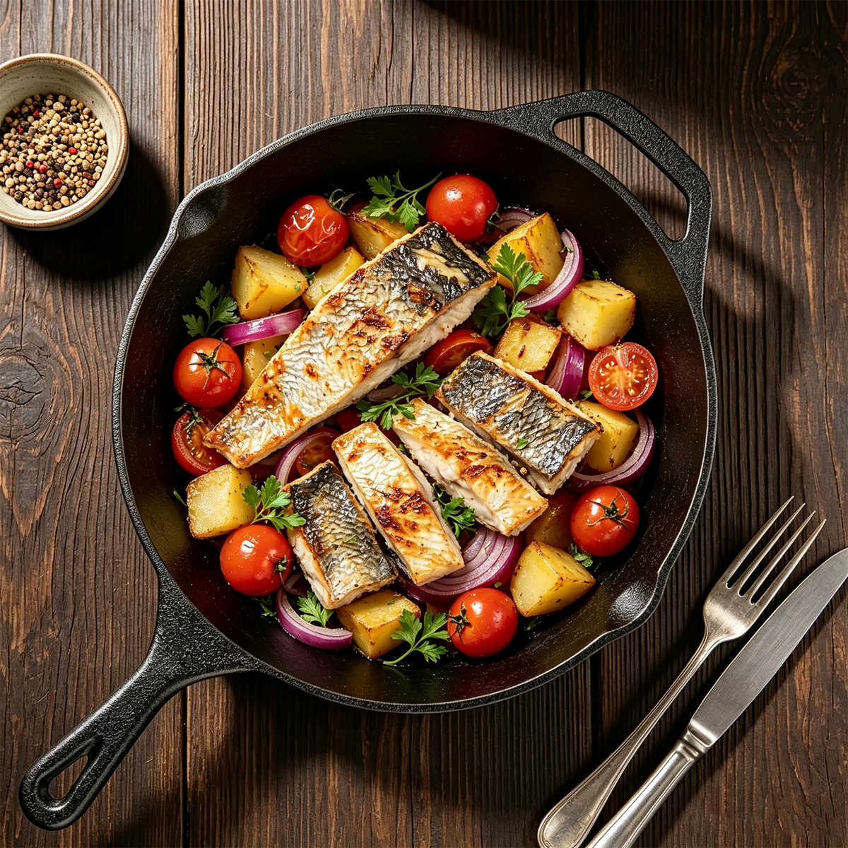 3 Piece Cast Iron Skillet Set, AOKIWO 6", 8", 10" Pre-Seasoned Pan Cookware Set with Handles, Heavy-Duty Frying Pans for Saute, Cooking, Pizza, Oven Grill Stovetop Safe Cookware