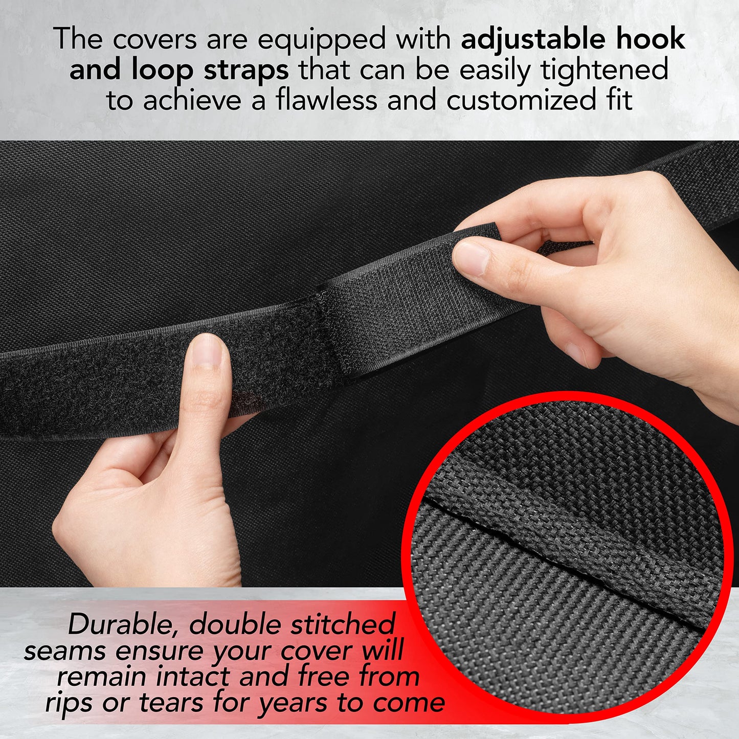 58 Inch Heavy Duty BBQ Grill Cover for Outdoor Grill, Waterproof, Weather Resistant, UV & Fade Resistant